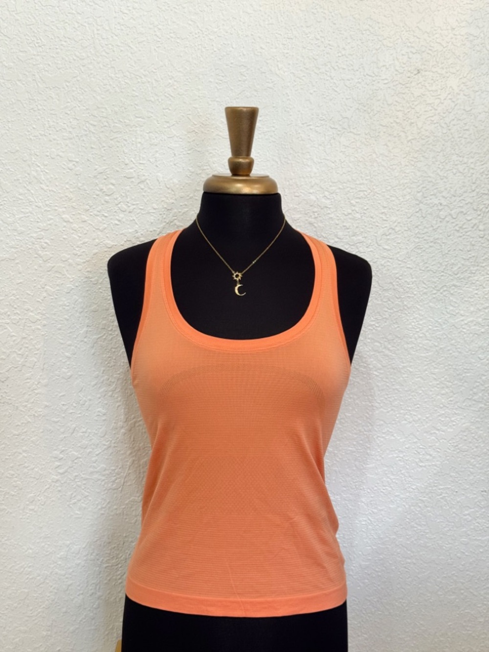 lululemon athletica Orange Racerback Tank Top